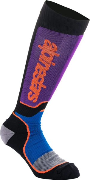 Sosete Copii Alpinestars Mx Plus Black/Purple/Blue-0