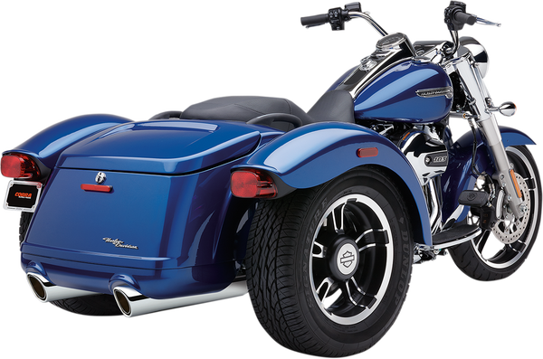 909 Twins Slip-on Mufflers Chrome, 1, nordicamoto.ro