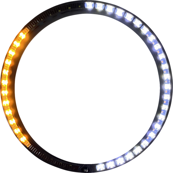 Probeam® Turn Signal Ring Trim Amber, White, 3, nordicamoto.ro