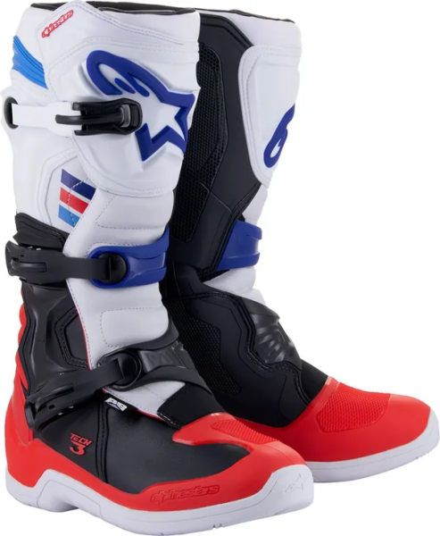 Cizme Alpinestars Tech 3 White/Red/Black-1