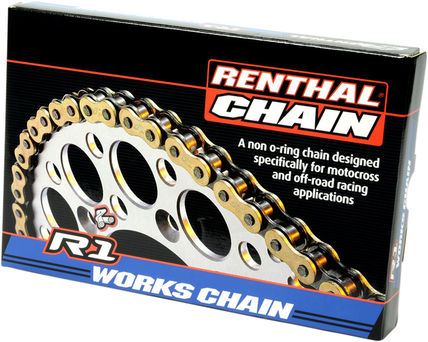 420 R1 Works Chain Gold 420, 1, nordicamoto.ro