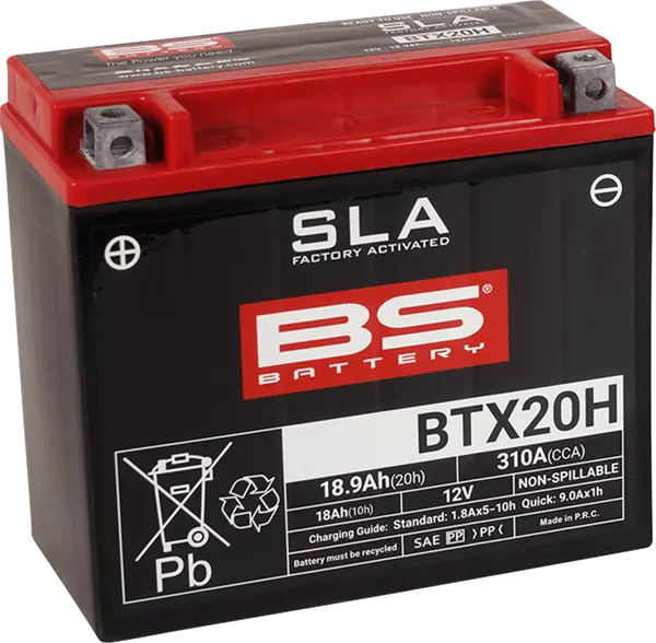 Sla Factory- Activated Agm Maintenance-free Battery Black-1
