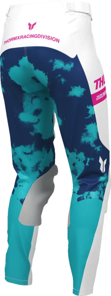 Womens Launchmode Bleach Pants White, Blue -4