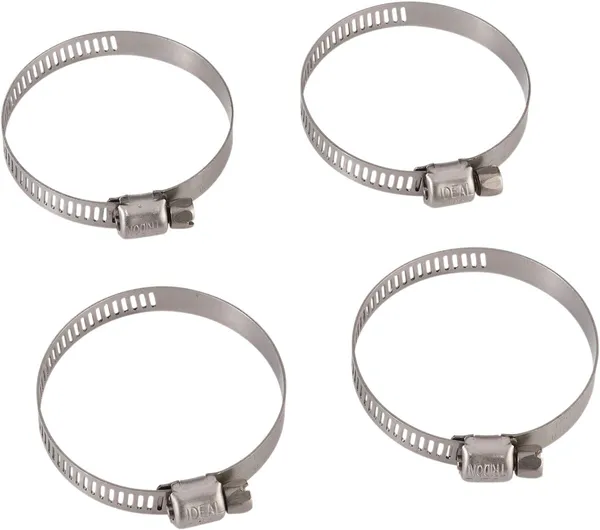 MOOSE RACING Gear Drive Hose Clamps Silver 