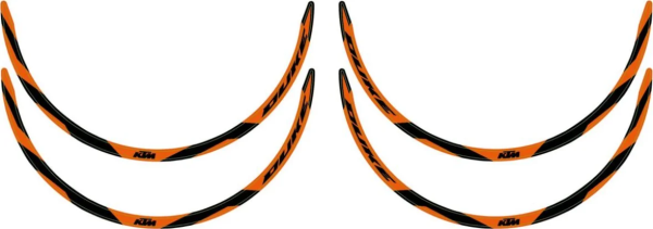 Wheel trim ring sticker kit