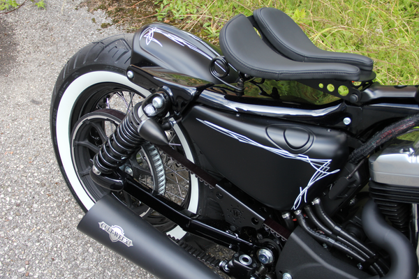 Rear Fender Old School Black, 4, nordicamoto.ro