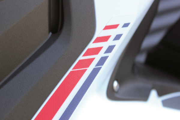 Scooter Decal Set Blue, Red, White, 3, nordicamoto.ro