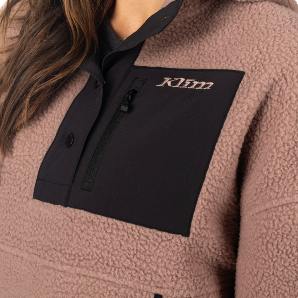 Hanorac Dama Klim Sira High Pile Fleece Black-17