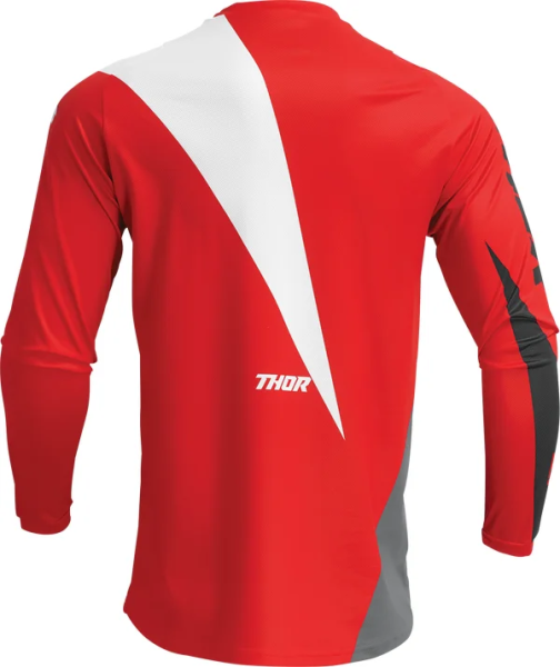 Tricou Copii Thor Sector Edge Red/White 2XS, 2, nordicamoto.ro