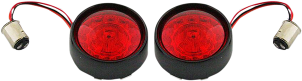Probeam® Bullet Bezel Rear Led Turn Signal Inserts Gloss Black, 1, nordicamoto.ro