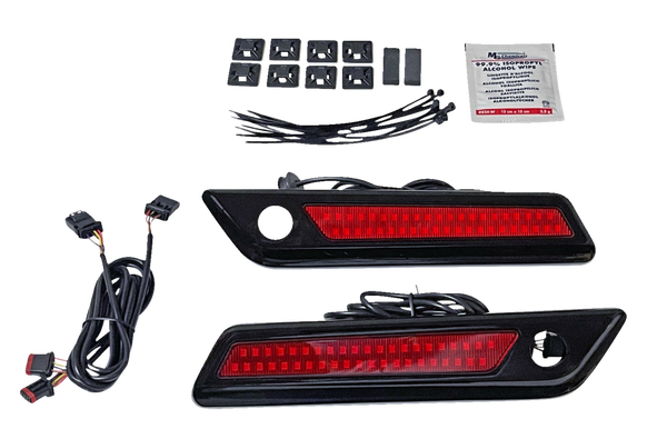 Saddlebag Latch Dual Color Accent Lights Amber, Red, 1, nordicamoto.ro