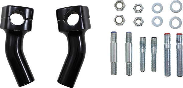 Kickback Handlebar Riser Black, 2, nordicamoto.ro