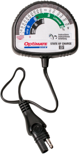 Optimate Test State Of Charge Black, White, 2, nordicamoto.ro