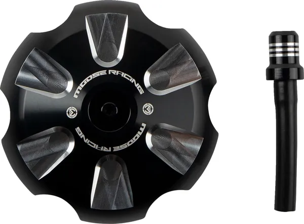 MOOSE RACING Aluminum Gas Cap Black, 1, nordicamoto.ro