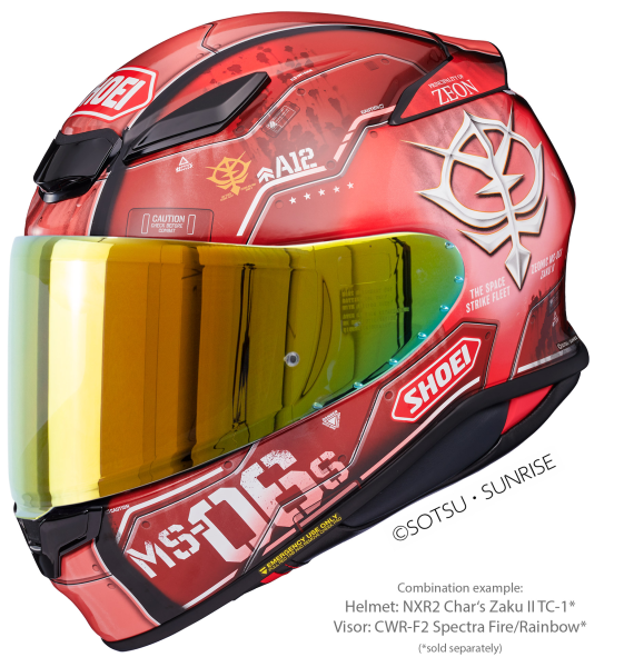 Casca integrala SHOEI NXR2 CHAR`S ZAKU II TC-1 Rosu XXL-4