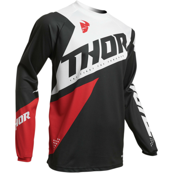 Tricou THOR Sector Blade Charcoal/Red