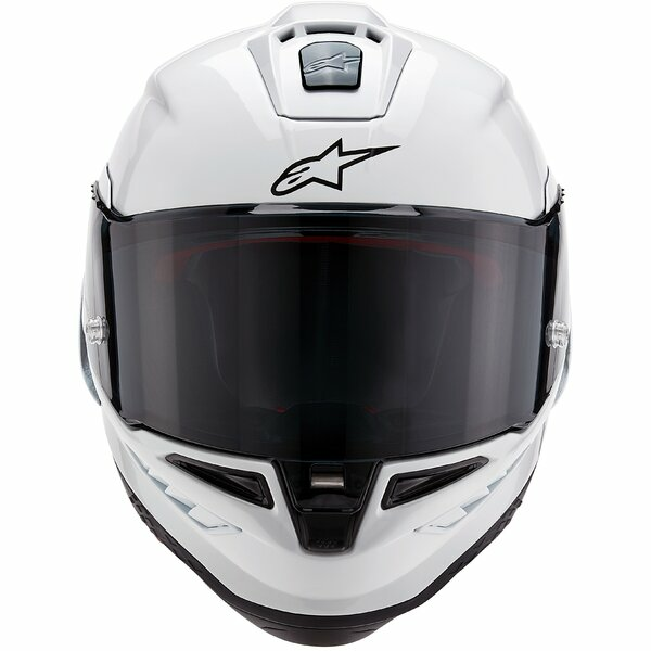 Casca integrala sport ALPINESTARS SUPERTECH R10 CARBON SOLID Alb lucios-6