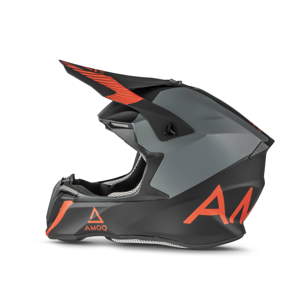 AMOQ Airframe Helmet Black/Gray/Red L-1