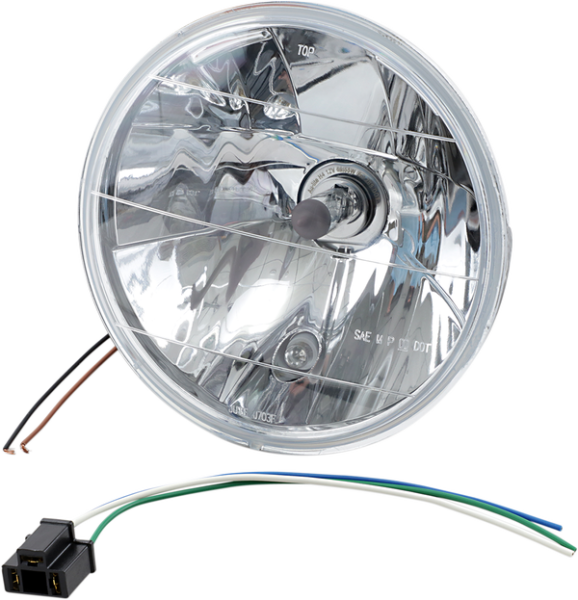 7(r) Headlight With Running Light Chrome, 1, nordicamoto.ro