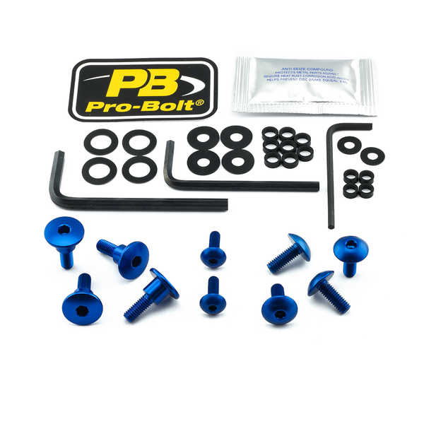 Fairing Bolt Kit For Kawasaki Blue, 1, nordicamoto.ro