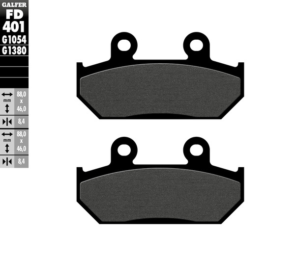 Semi-metallic Brake Pads, 1, nordicamoto.ro
