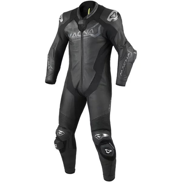 Combinezon de piele 1 piesa MACNA BLITZ Negru 48, 5, nordicamoto.ro