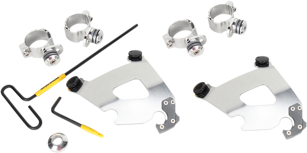 Cafe Fairing Trigger-lock Hardware Kit Polished, 1, nordicamoto.ro