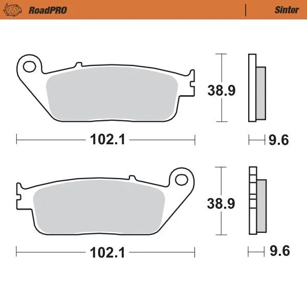 Roadpro Sinder Brake Pad Front-0