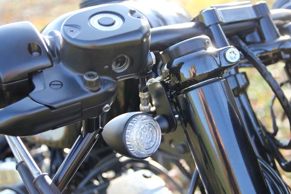 Turn Signal Holder Gloss Black, 3, nordicamoto.ro