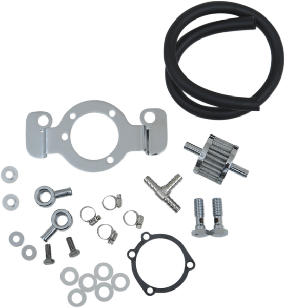 Crankcase Breather/support Bracket Kit Black, 1, nordicamoto.ro