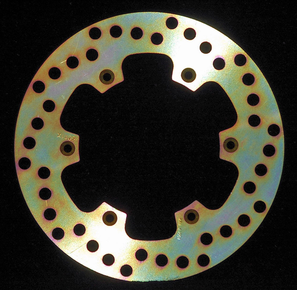 Round D-series Fixed Offroad Brake Rotor Gold, Zinc, 1, nordicamoto.ro