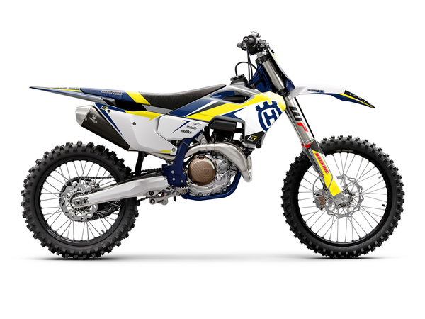 Graphics Kit With Seat Cover Blue, White, Yellow, 3, nordicamoto.ro