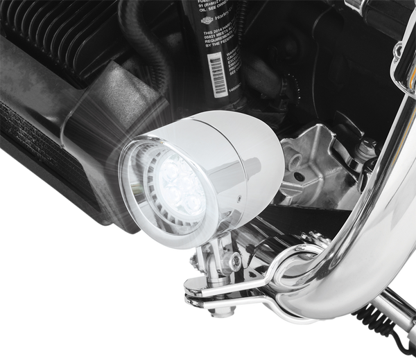 Highway Bar Mini Driving Lights Kit Chrome, 1, nordicamoto.ro
