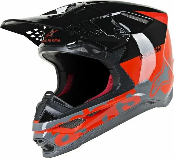 Casca Alpinestars Supertech M8 Radium Black/Gray/Red 2XL, 1, nordicamoto.ro