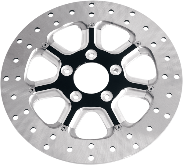 Two-piece Brake Rotor Black, Silver, Matte, 1, nordicamoto.ro