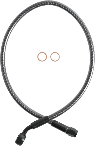 Karbonfibr Upper Brake Line Silver, Carbon Fiber, Karbonfibr, 1, nordicamoto.ro