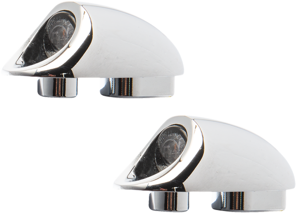 Neowise 3-1 Mini Fender Strut Indicator Lights Chrome, 2, nordicamoto.ro