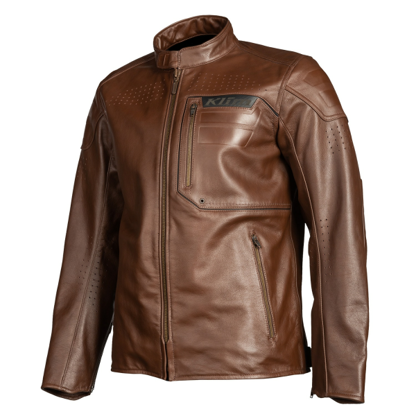 Geaca Moto Touring Klim Sixxer Leather Gunmetal Black-14