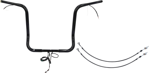 Plug & Play Ez Install 1-1/4(r) Round Top Handlebar Kit Black, 1, nordicamoto.ro