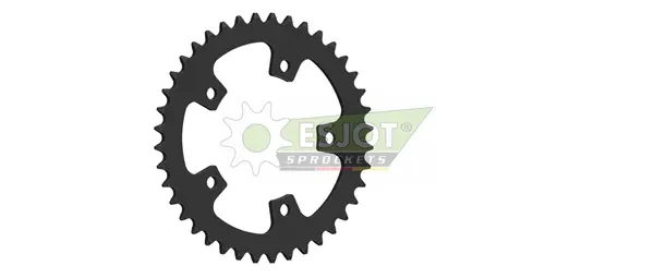 Pinion standard spate 520 negru, 1, nordicamoto.ro