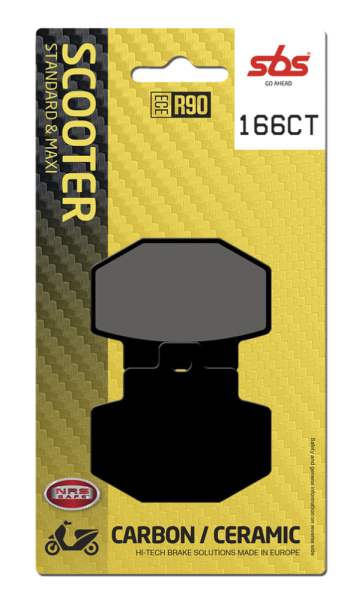 Ct Scooter Carbon Tech Organic Brake Pads, 2, nordicamoto.ro