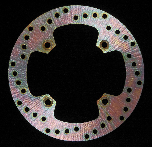 Round D-series Fixed Offroad Brake Rotor Gold, Zinc, 1, nordicamoto.ro