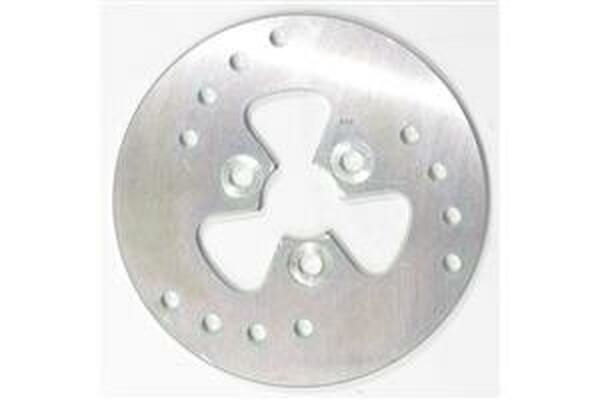 Round D-series Scooter Brake Rotor Silver, Stainless Steel, 1, nordicamoto.ro