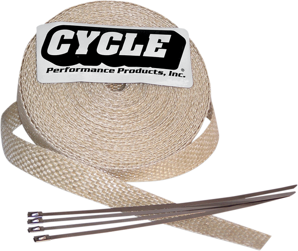 Fiberglass Exhaust Wrap Kit Silver, 1, nordicamoto.ro