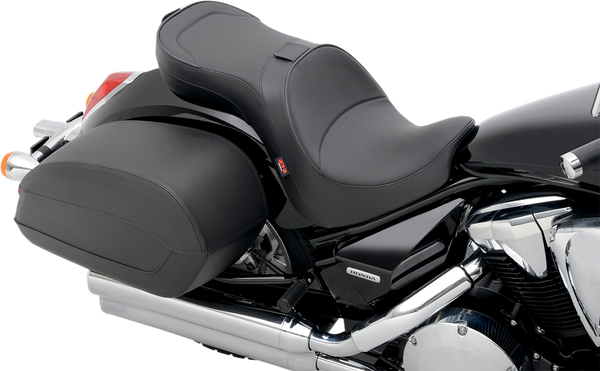 Low-profile Touring Seat With Ez Glide Ii Backrest Option Black-0