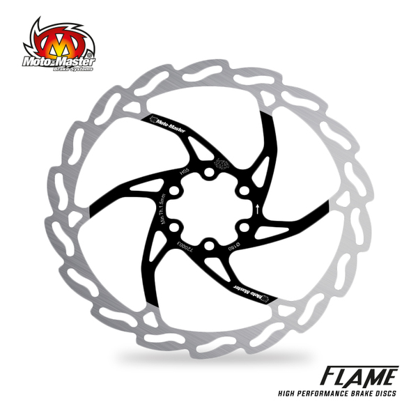 Flame Brake Disc Mtb Silver, Stainless Steel -1