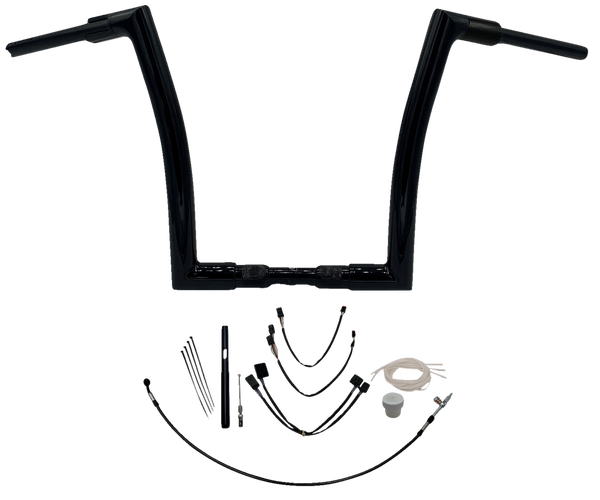 1-1/2(r) Ez Install Flat Top Handlebar Kit Black, 1, nordicamoto.ro