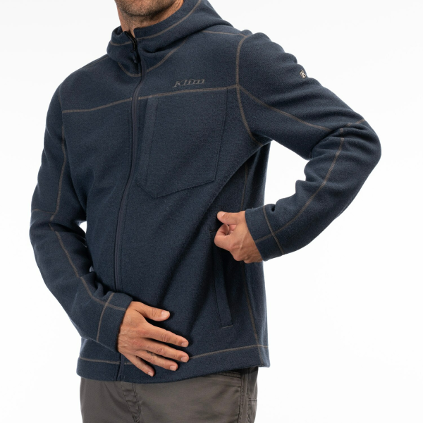 Hanorac Snowmobil Klim Bighorn Canyon Wool Fleece Mid Layer Black Heather-8