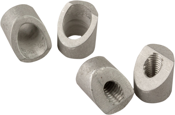 Halo Bar End Mirror Adapters Silver, 1, nordicamoto.ro