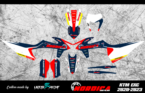 Kit stickere NordicaMoto KTM EXC 20-23